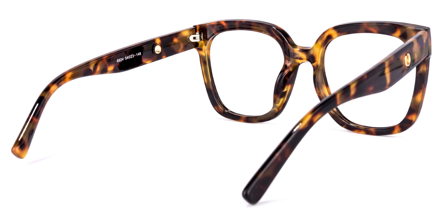 Wolfgang Square Tortoise Glasses | ZEELOOL UK4
