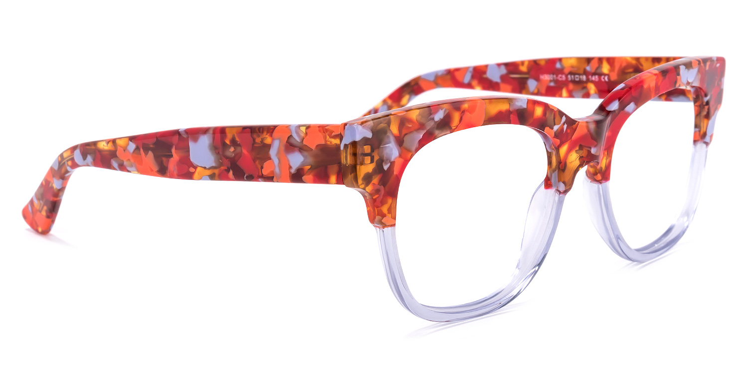 Yessenia Square Purple Glasses | ZEELOOL UK2