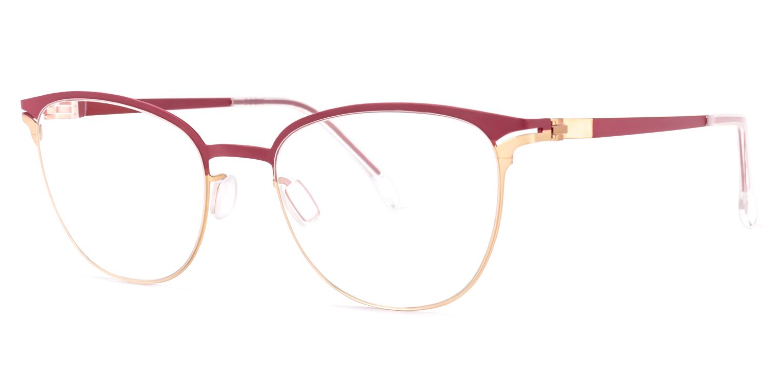 Yelena Sqaure Red Glasses | ZEELOOL UK1