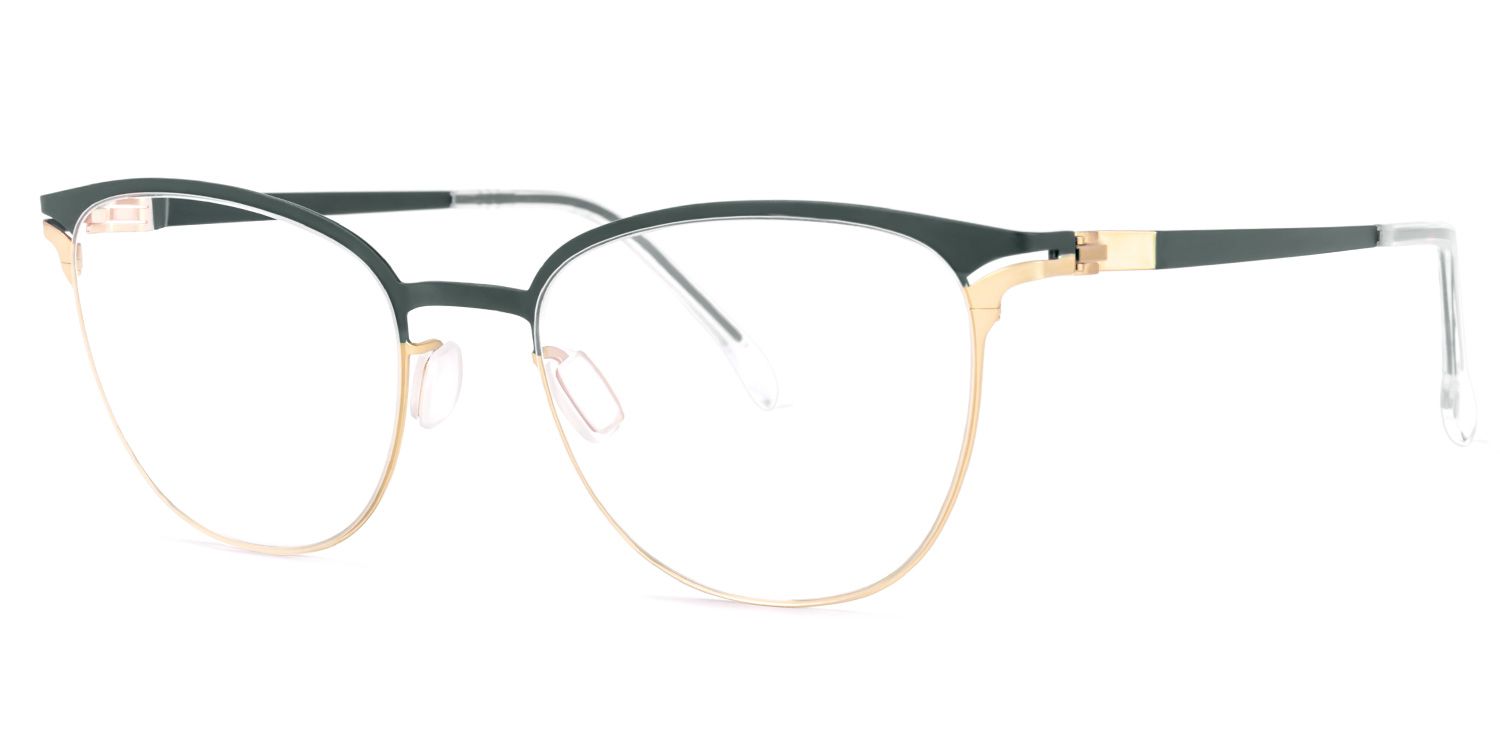 Yelena Sqaure Green Glasses | ZEELOOL UK1