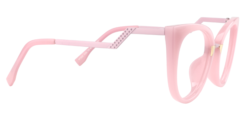 Cat Eye Pink Glasses | ZEELOOL UK Eyeglass Frame4