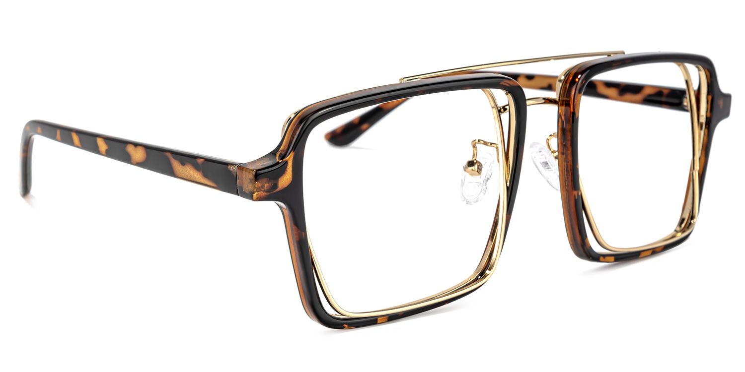 Aviator Tortoise-Gold Glasses | ZEELOOL UK2