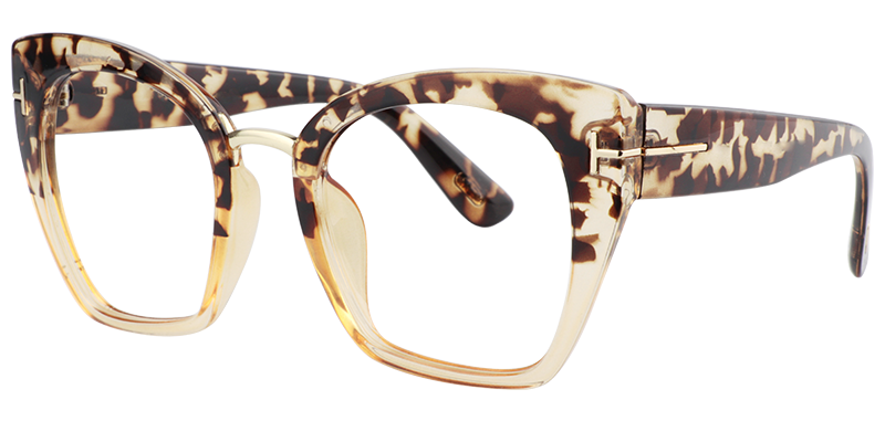 Square Light Tortoise Glasses | ZEELOOL UK3