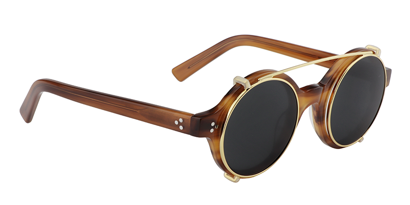Clip-On Burnt Umber Sunglasses | ZEELOOL UK3