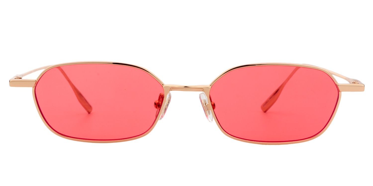 Rectangle Gold Sunglasses | ZEELOOL UK0