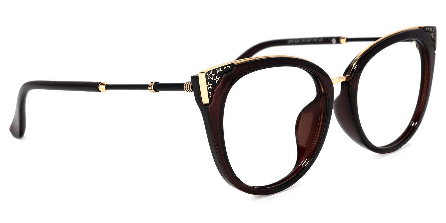 Dalton Cat Eye Burgundy Glasses | ZEELOOL UK2