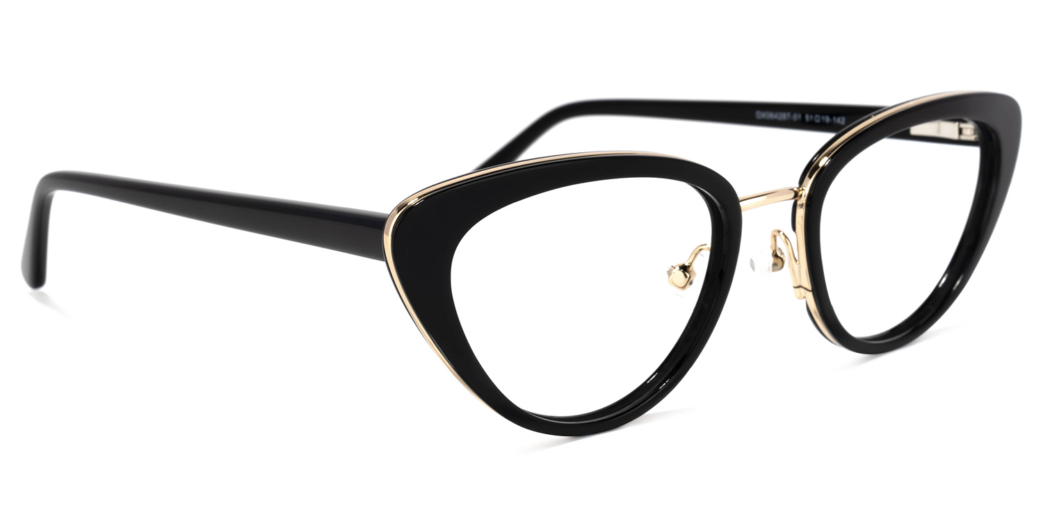 Cosme Cateye Black Glasses2