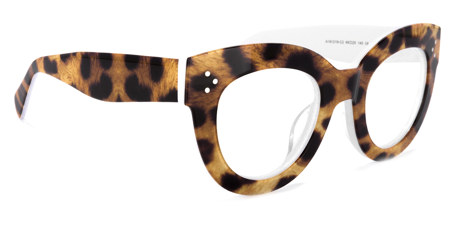 Torres Cateye Brown-Leopard Glasses2