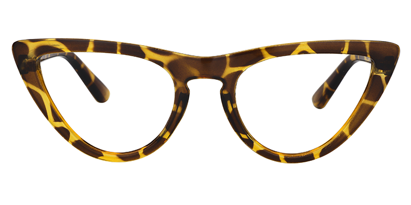Jasmine Cat Eye Light Amber Glasses | ZEELOOL UK0
