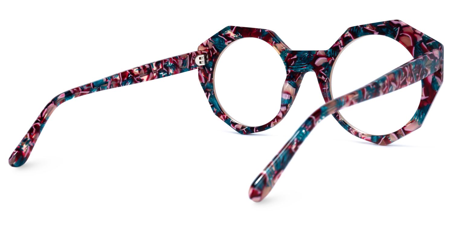 Bogar Geometric Floral Glasses | ZEELOOL UK4