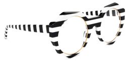 Bogar Geometric Black-White Glasses2