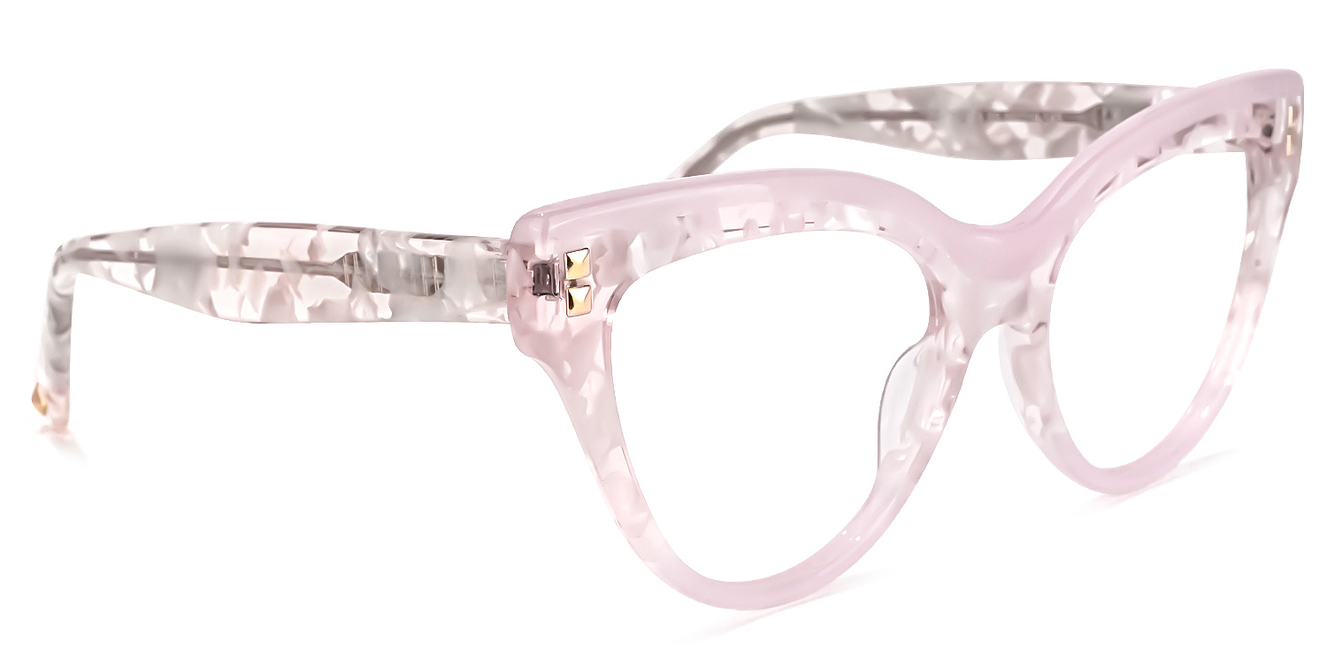 Cascata Cateye Pink Glasses | ZEELOOL UK2
