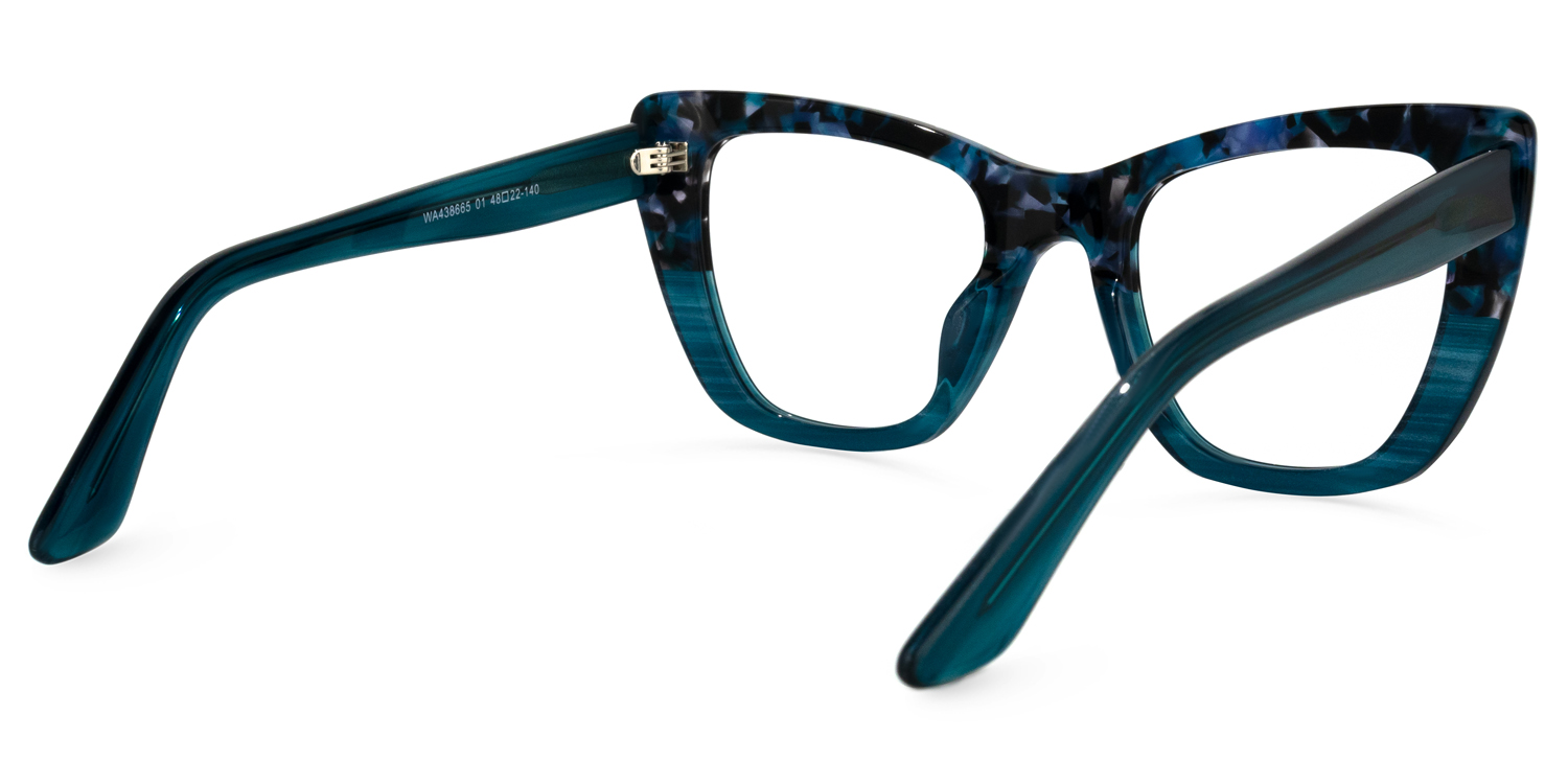 Lewis Cateye Blue Glasses | ZEELOOL UK4