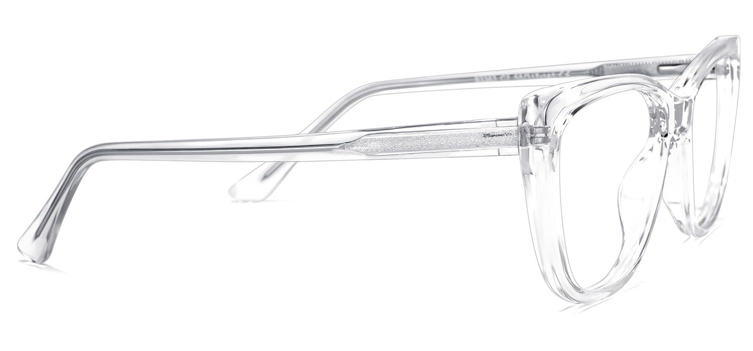 Qamar Cateye Clear Glasses | ZEELOOL UK3