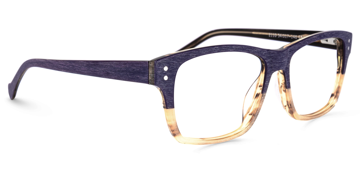 Karout Sqaure Purple Glasses | ZEELOOL UK2