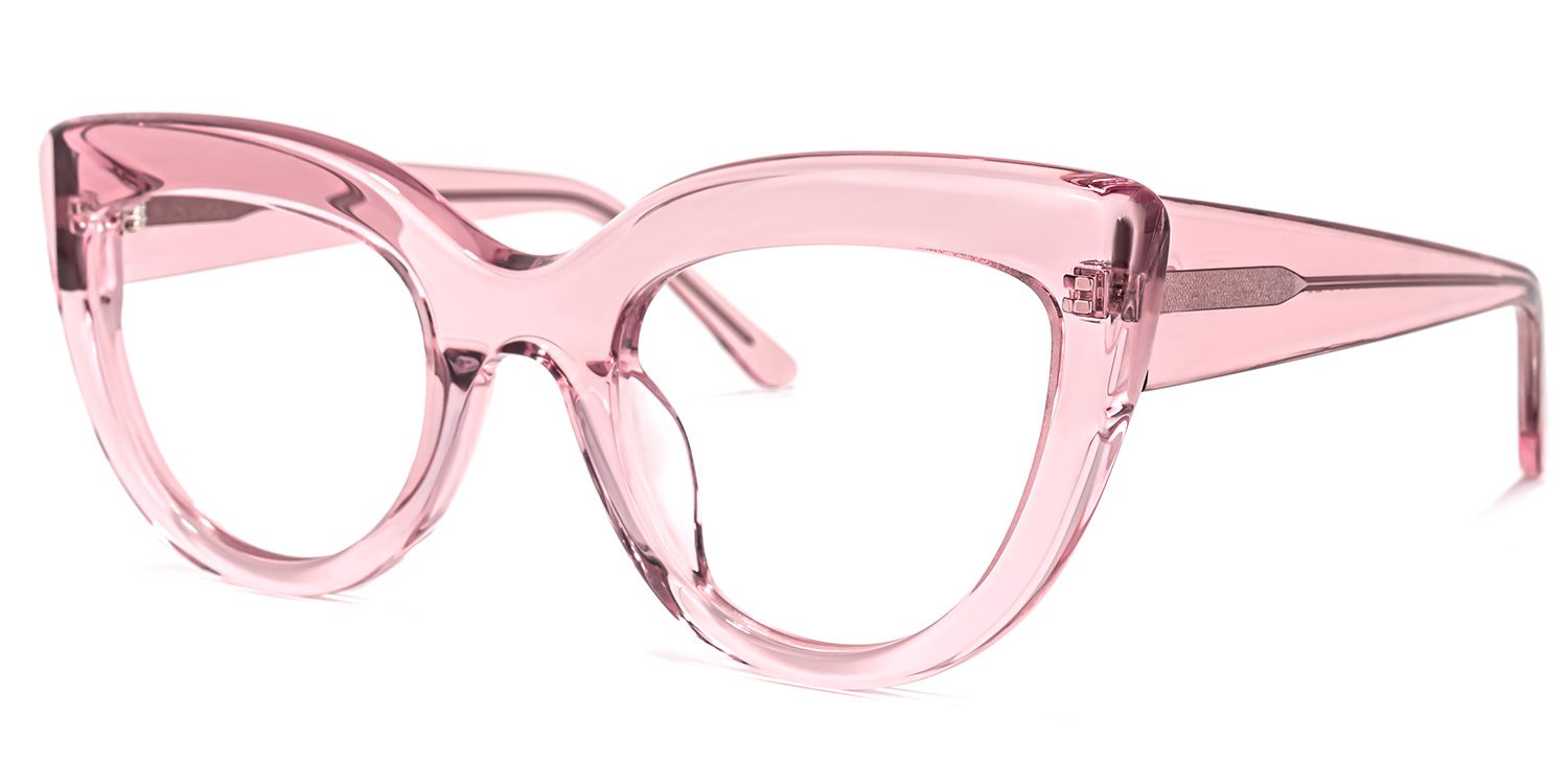 Caren Cateye Pink Glasses | ZEELOOL UK4