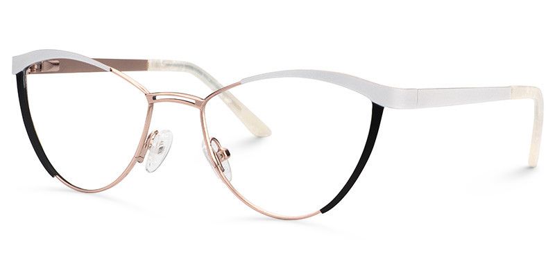 Sydney Cat Eye White Frame Glasses | ZEELOOL UK3