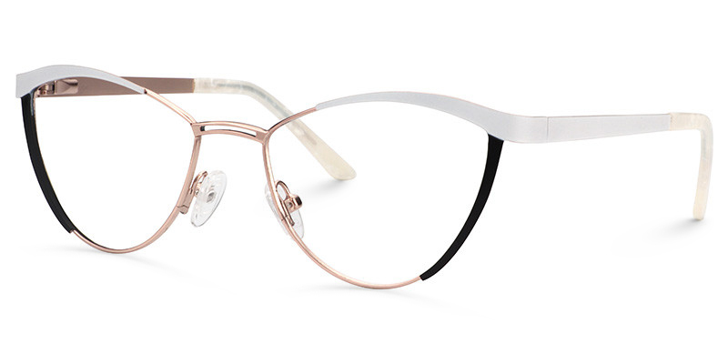 Sydney Cat Eye White Frame Glasses | ZEELOOL UK3