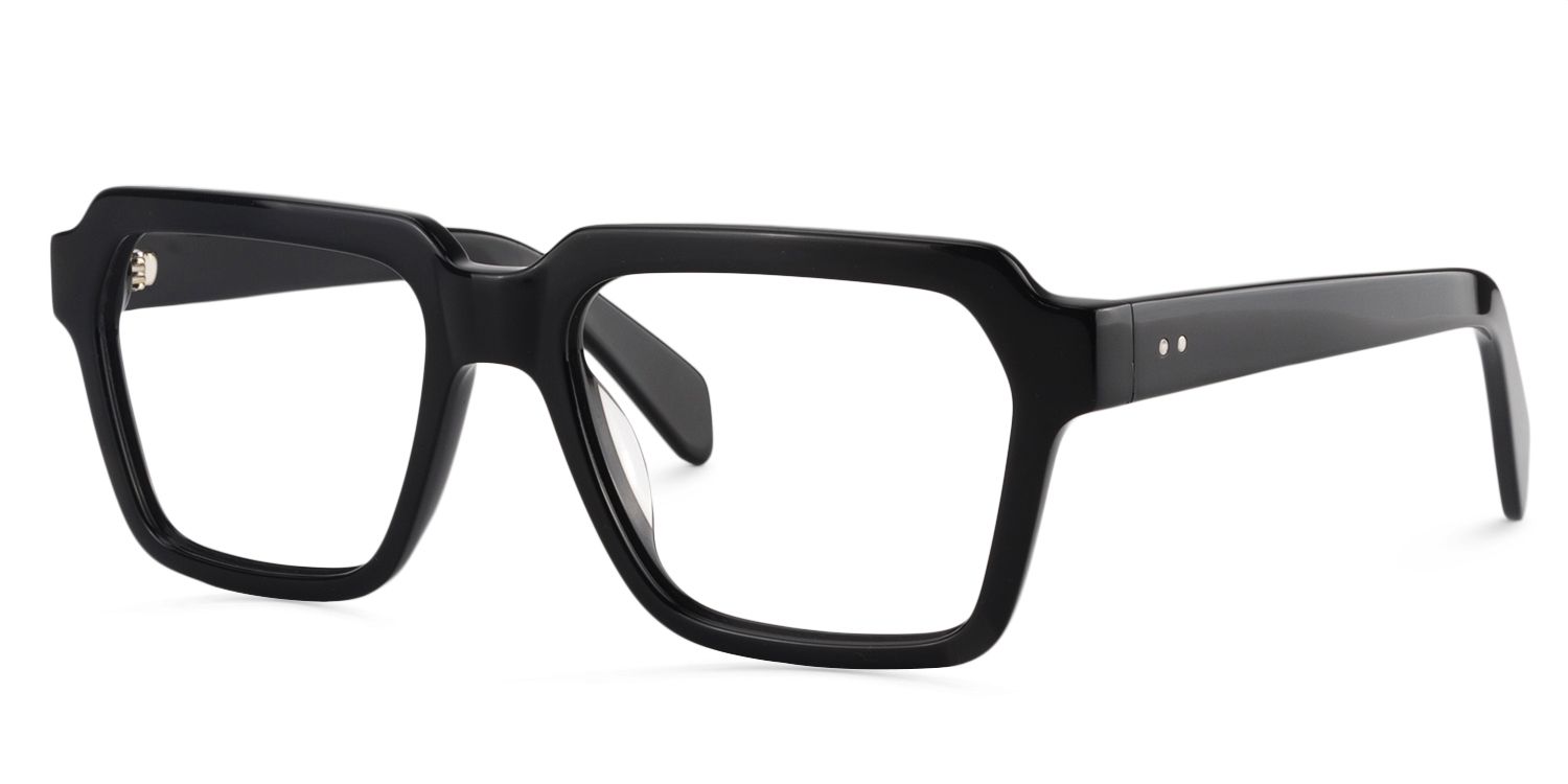 Square Black Glasses | ZEELOOL UK2