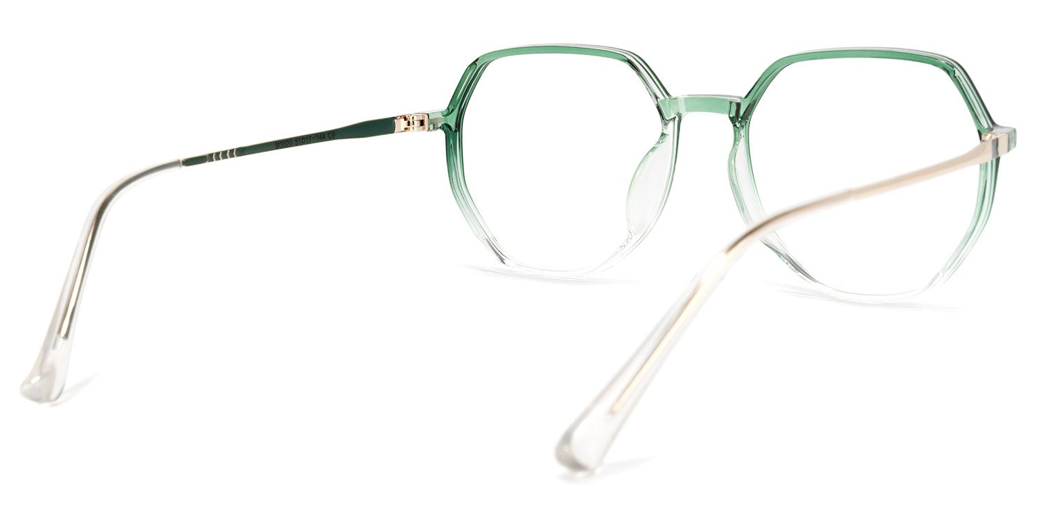 Gonzalez Geometric Green Glasses | ZEELOOL UK4
