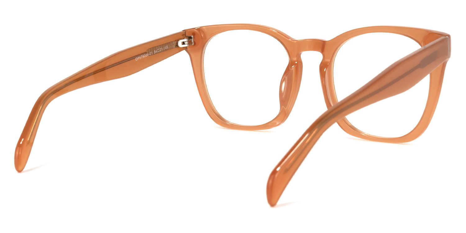 Orion Square Orange Glasses | ZEELOOL UK3