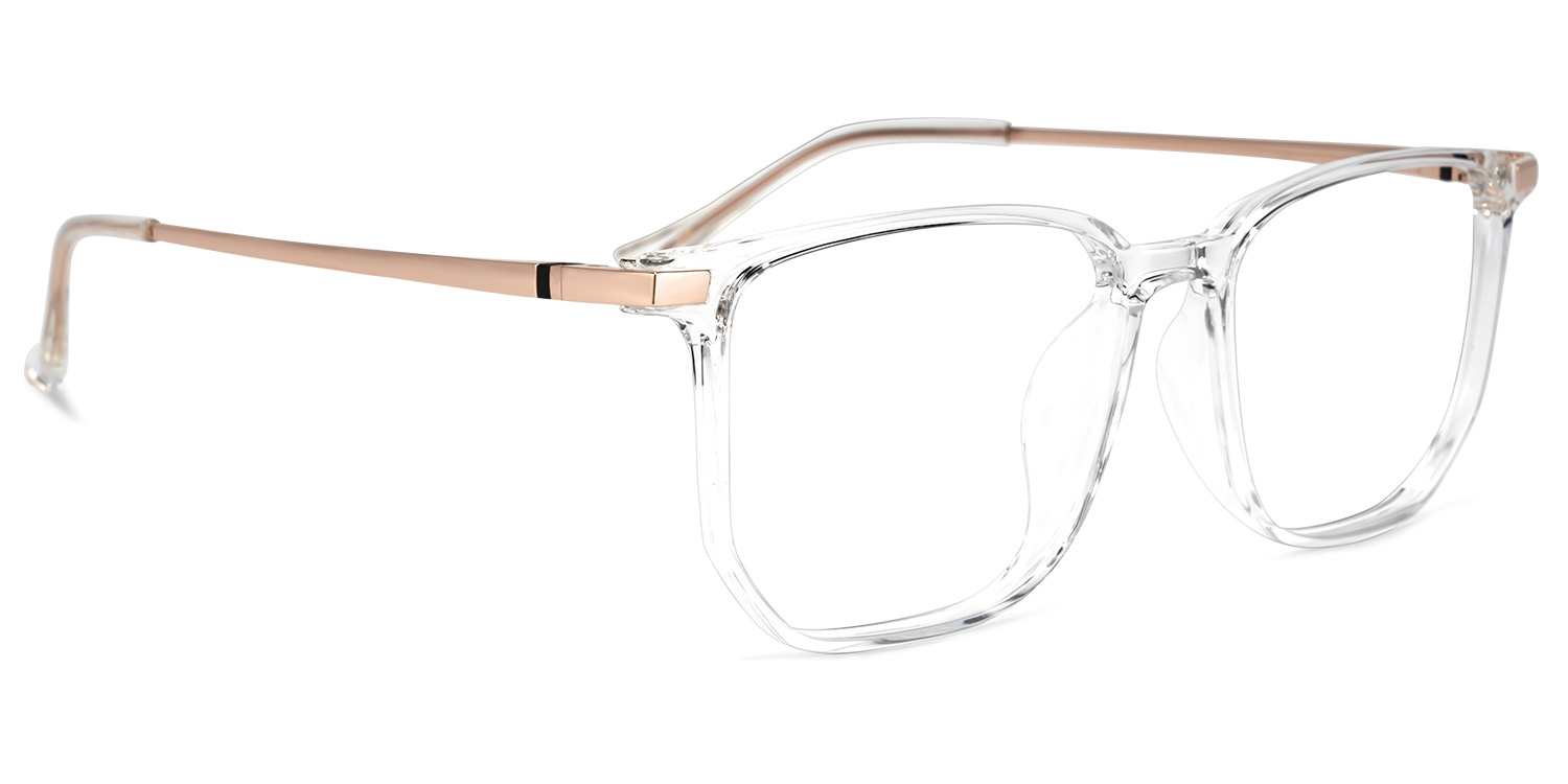 Fezell TR90 Square Crystal Frame Glasses | ZEELOOL UK2