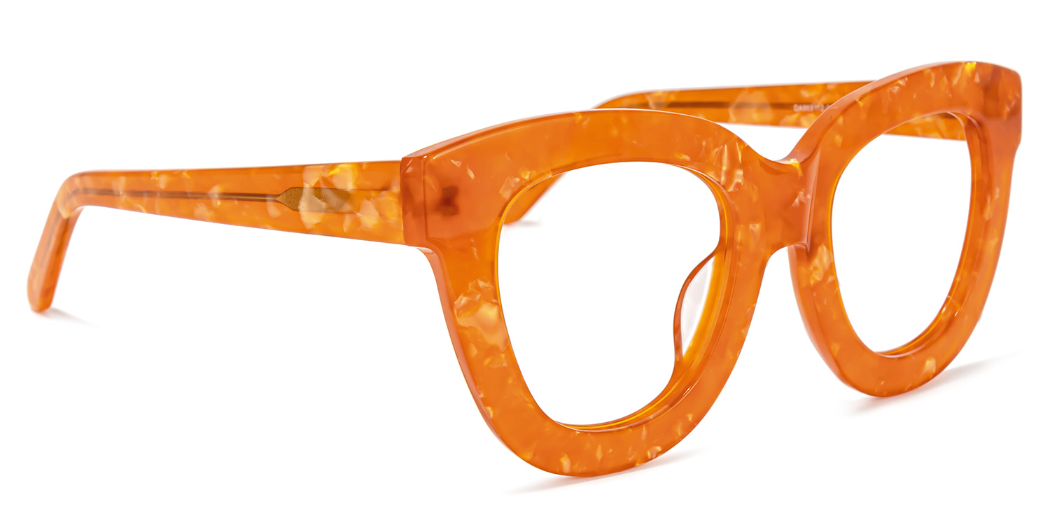 Mercado Cateye Orange Glasses | ZEELOOL UK2