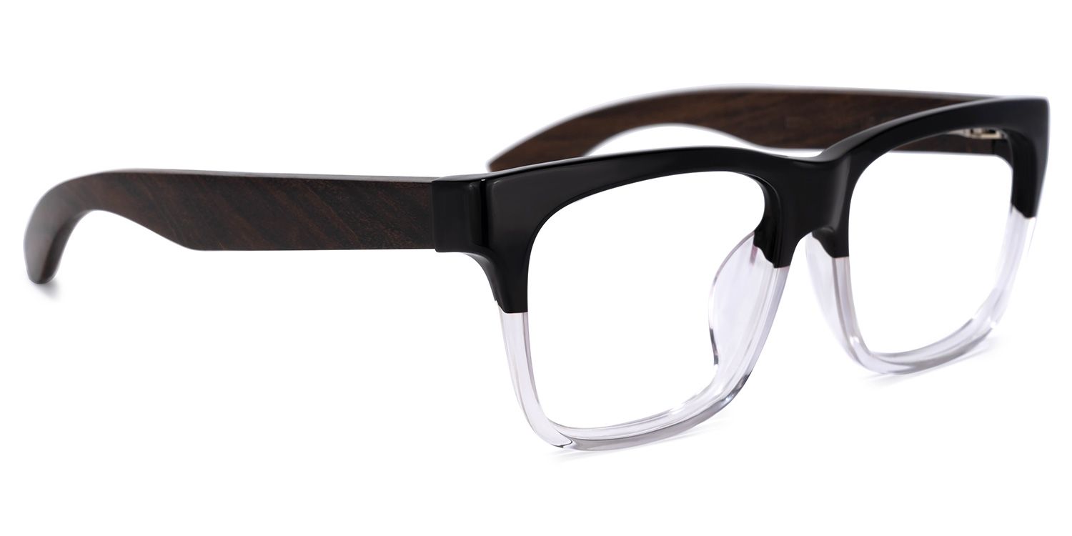 Atherbest Square Black-Clear Glasses | ZEELOOL UK2