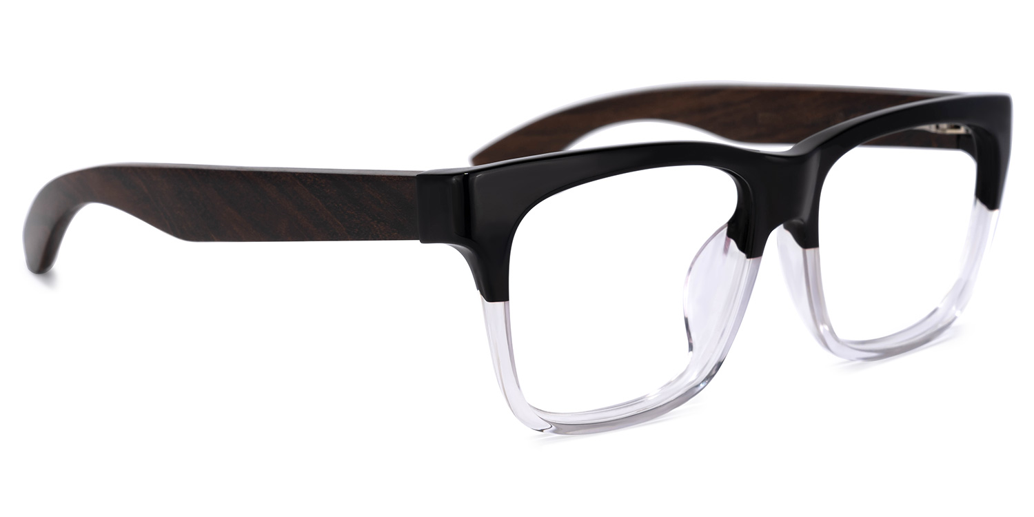 Atherbest Square Black-Crystal Glasses | ZEELOOL UK2