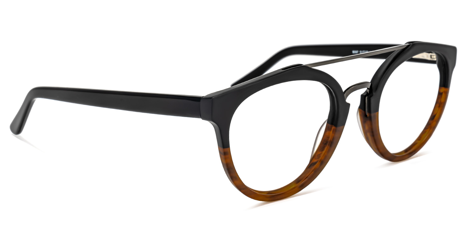 Katrece Round Two-Tone Glasses | ZEELOOL UK2