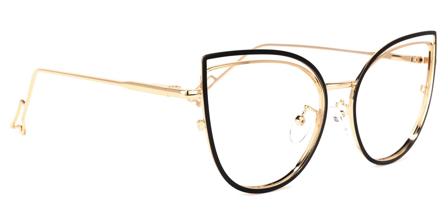 Spivey Cateye Black Glasses | ZEELOOL UK2