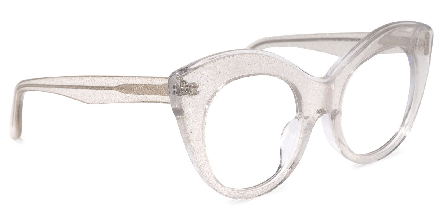 Rosemary Cateye Clear Glasses | ZEELOOL UK2