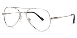 Chaima Silver Aviator Glasses3