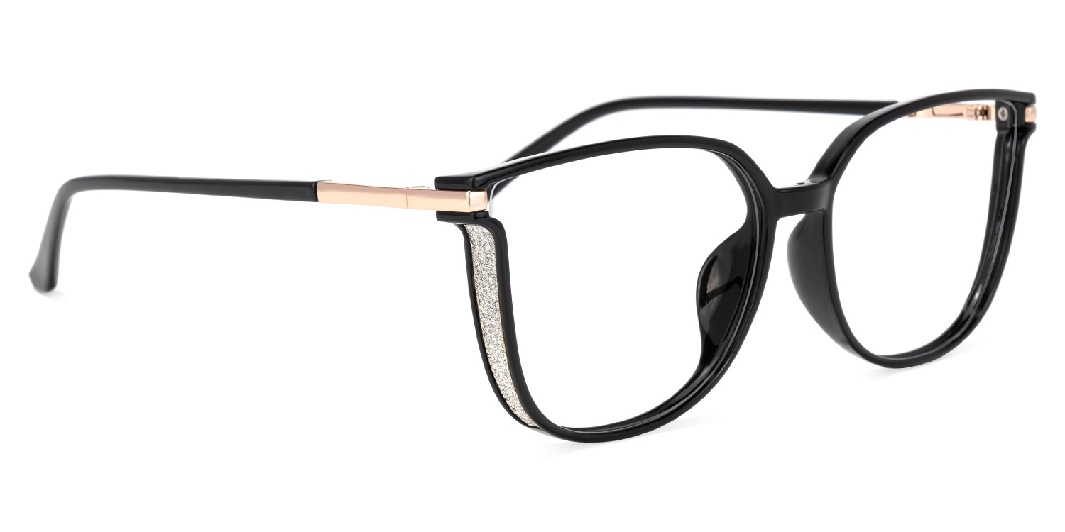 Rodz Square Black Frame Glasses with Prescription Lens4