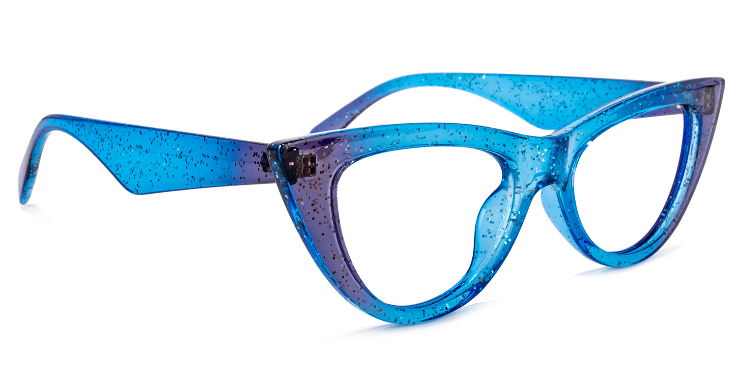 Harding Cateye Blue Glasses2