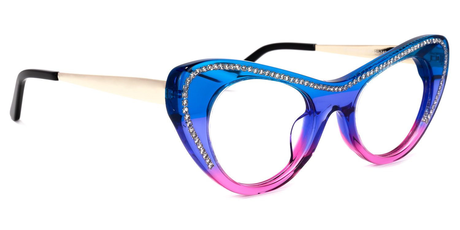 Shirley Cateye Two-tone Glasses | ZEELOOL UK2