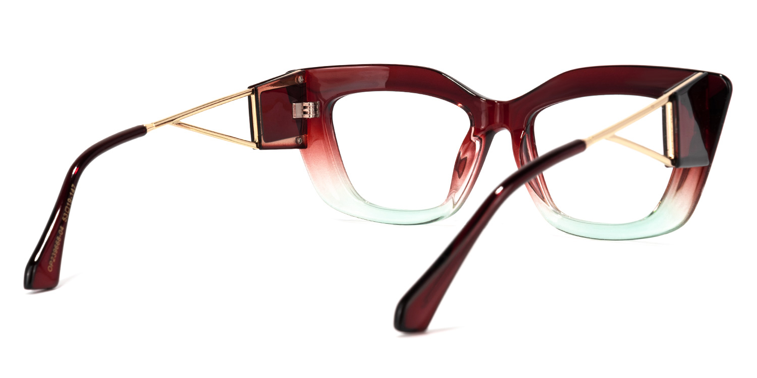 Ferrer Cateye Red Glasses | ZEELOOL UK3