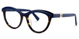 Sean Cat Eye Blue Glasses2