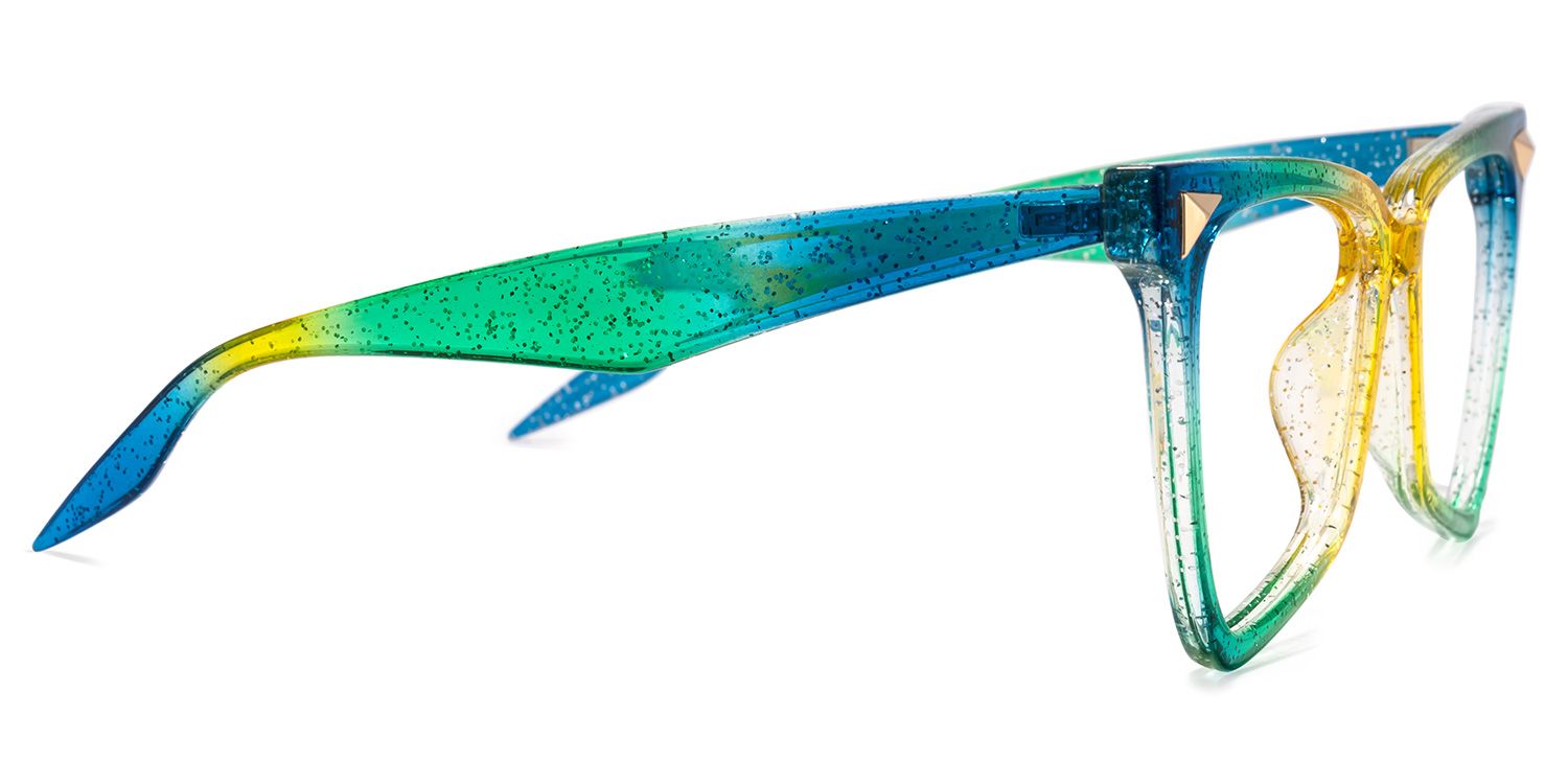 Geometrical Rainbow Eyeglasses | ZEELOOL UK2