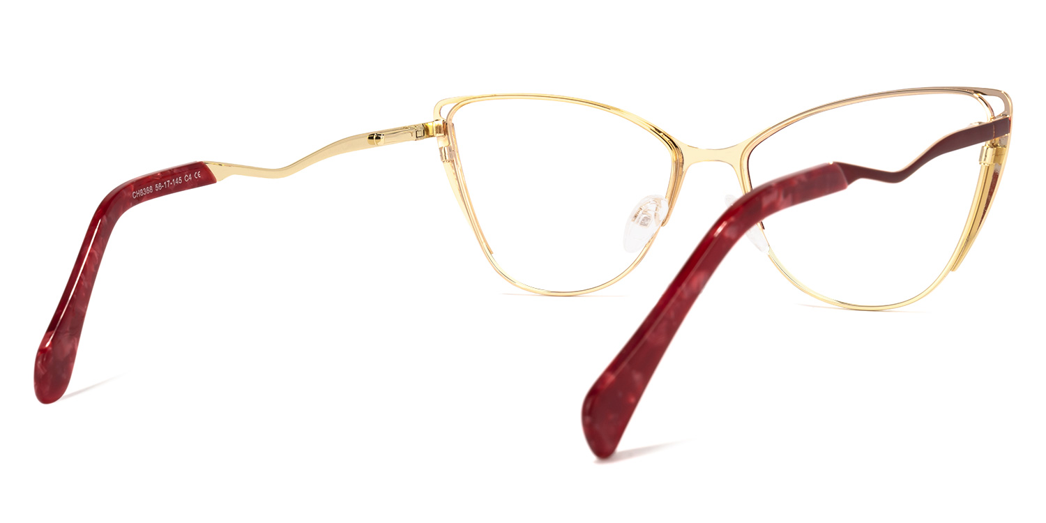 Dodin Cateye Red Glasses | ZEELOOL UK3