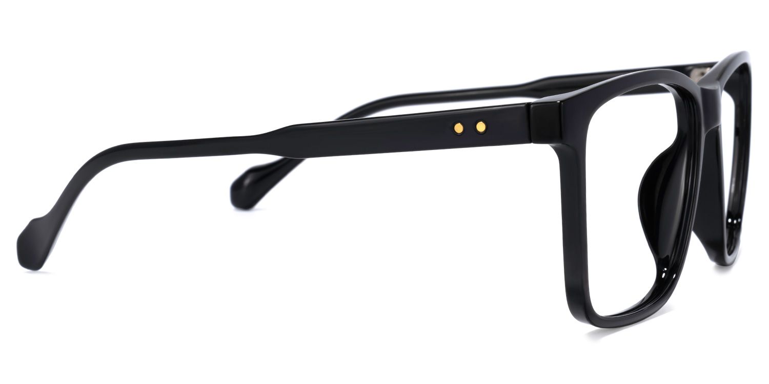 Burgos Square Black Glasses | ZEELOOL UK2
