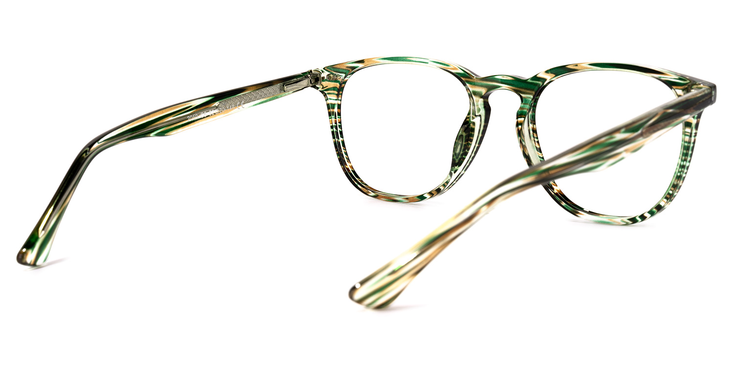 Powell Square Green Glasses | ZEELOOL UK3
