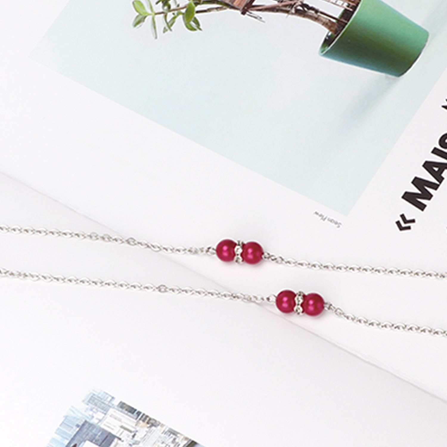 Red Beads Eyeglasses Chain-02 | ZEELOOL UK1
