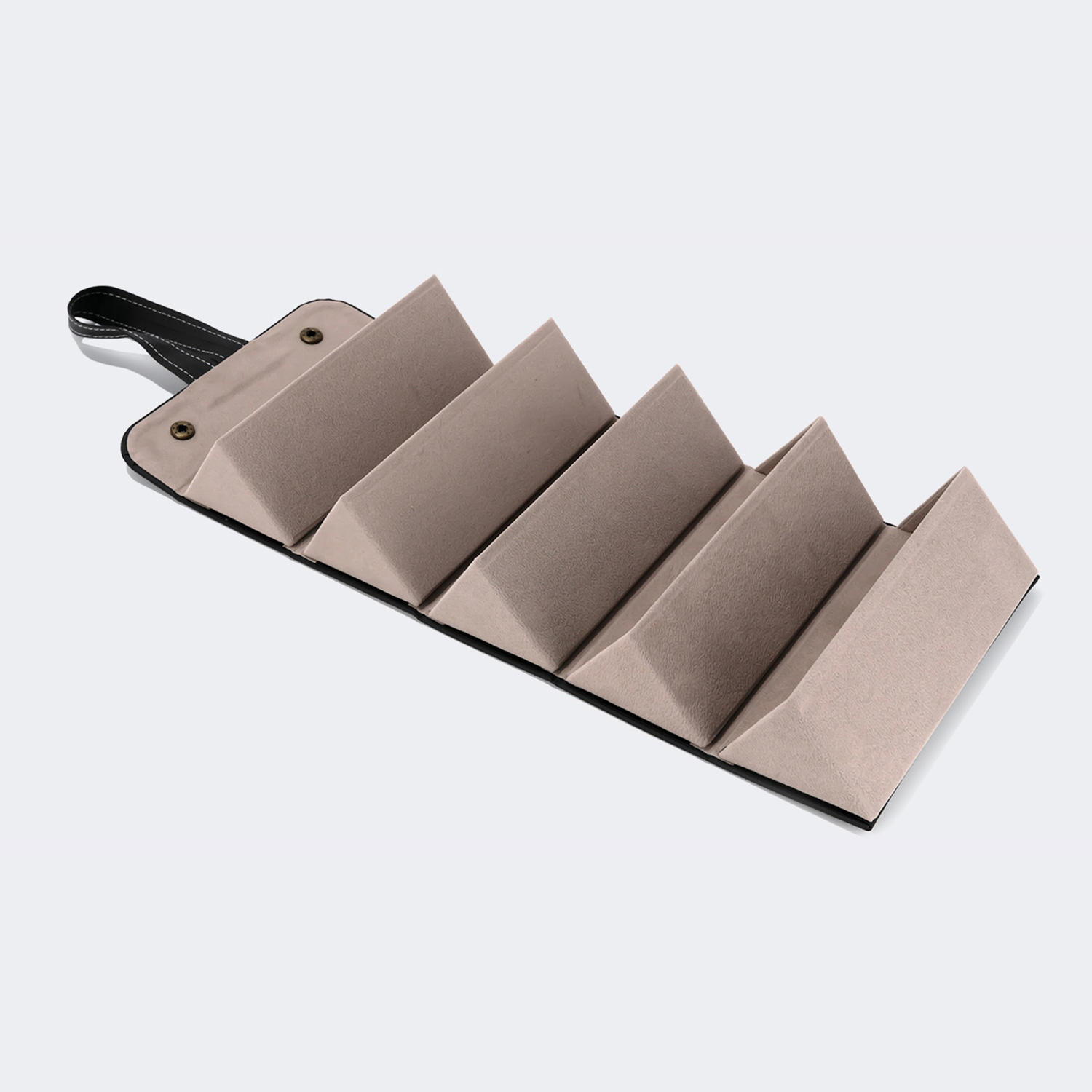 High-end Leather Hanging Black Eyeglasses Storage Box0