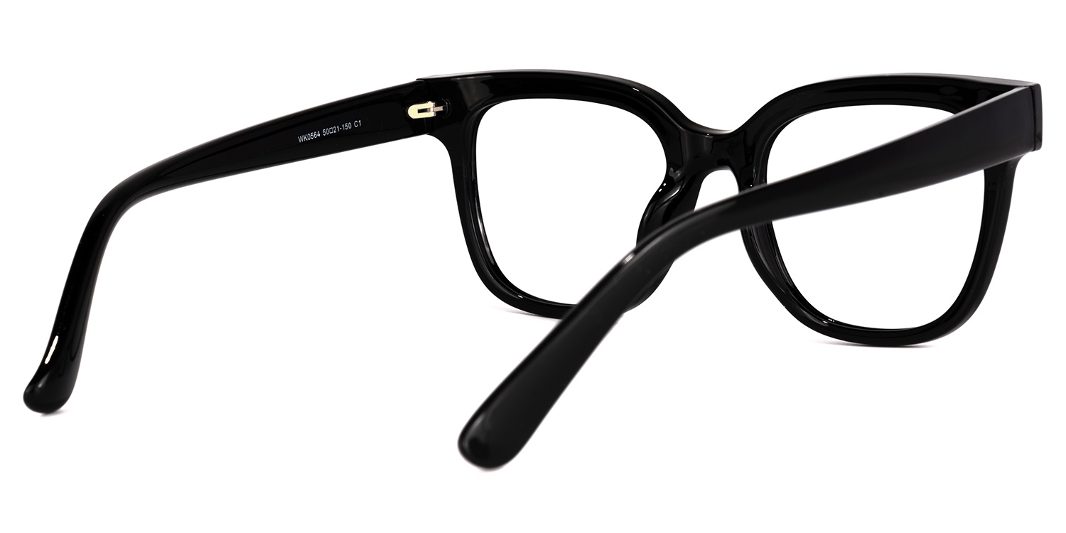 Oquendo Square Black Glasses | ZEELOOL UK3
