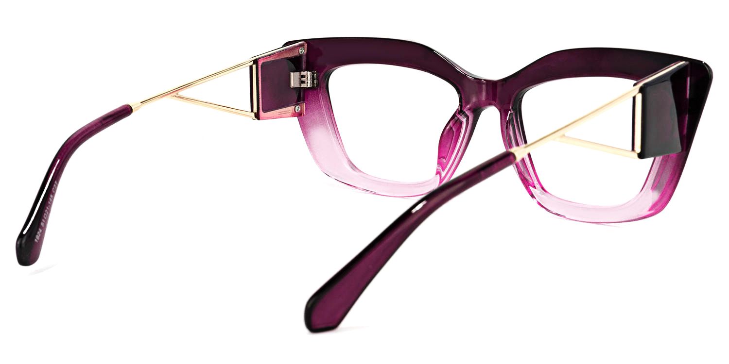 Ferrer Cateye Purple Glasses | ZEELOOL UK3