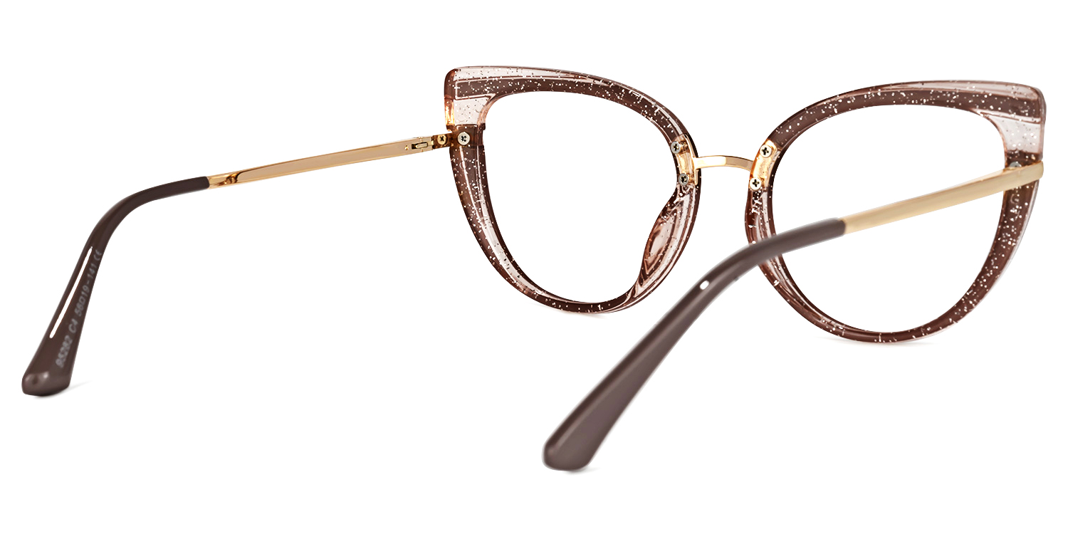 Medinas Cateye Khaki Glasses3