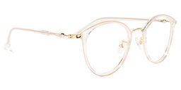 Irizarry Round Clear Glasses2