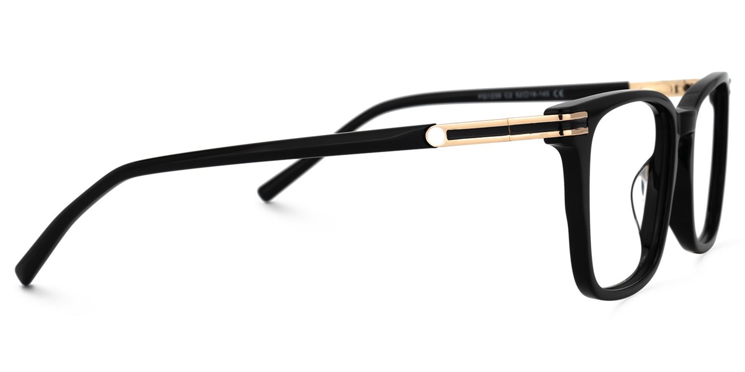 Kornelia Square Black Glasses | ZEELOOL UK2