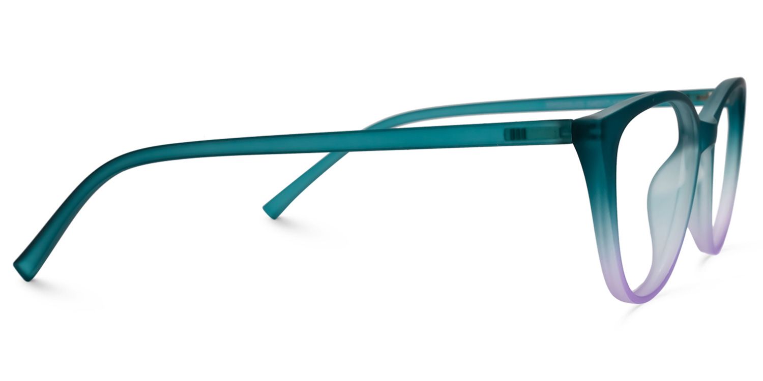 Lucy Cateye Green Glasses  | ZEELOOL UK2